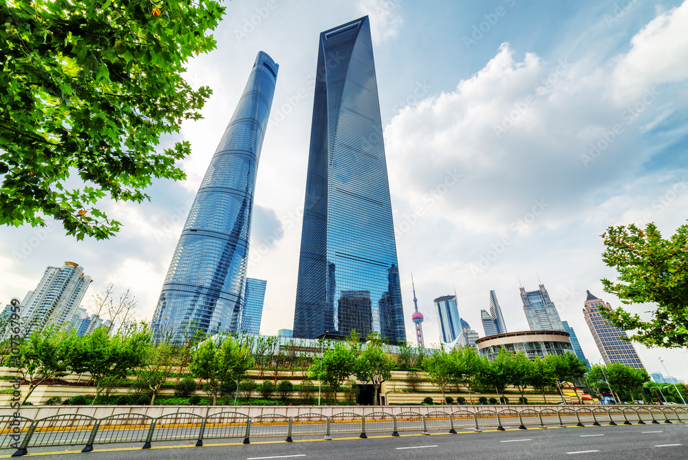 Obraz premium Shanghai Tower i Shanghai World Financial Center