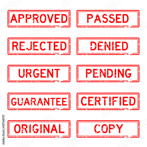 Grunged stamp set
