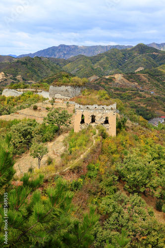 In autumn  the Great Wall of China