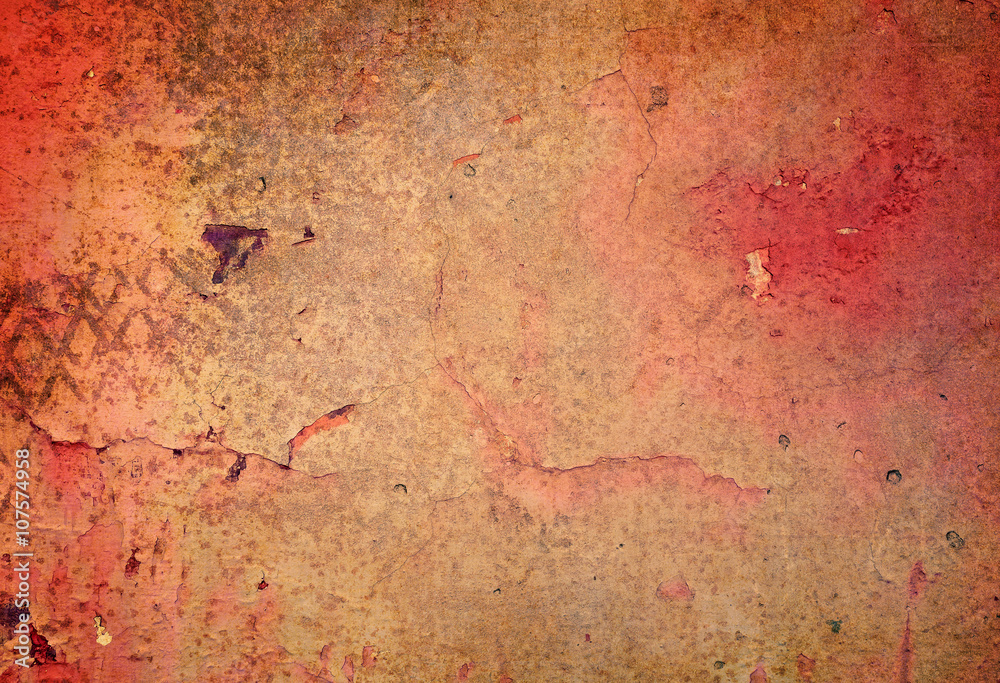 Fototapeta premium Brown grungy wall