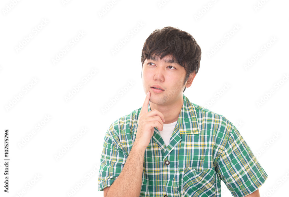 疲れた表情の男性 疲れた表情の男性