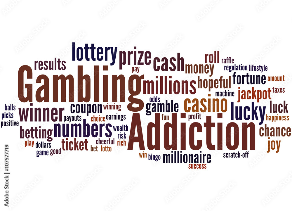 Gambling Addiction, word cloud concept 9 Gambling Addiction, word cloud concept 9