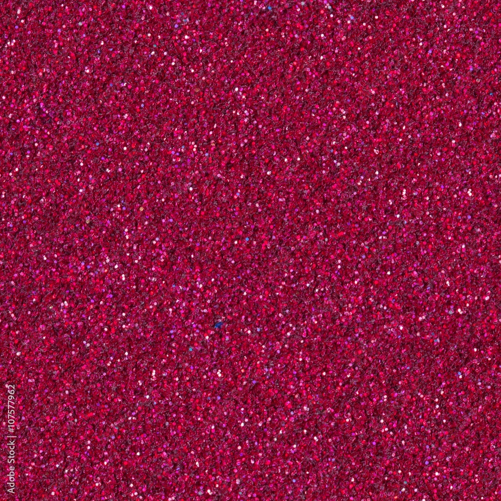 Crimson glitter background texture. Seamless square texture.