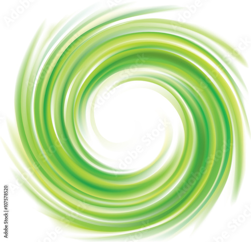 Vector swirling backdrop green color