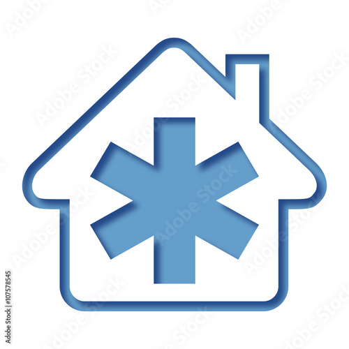 Logo maison et ambulance.