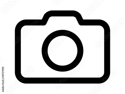 Photography camera line art icon for apps and websites photo