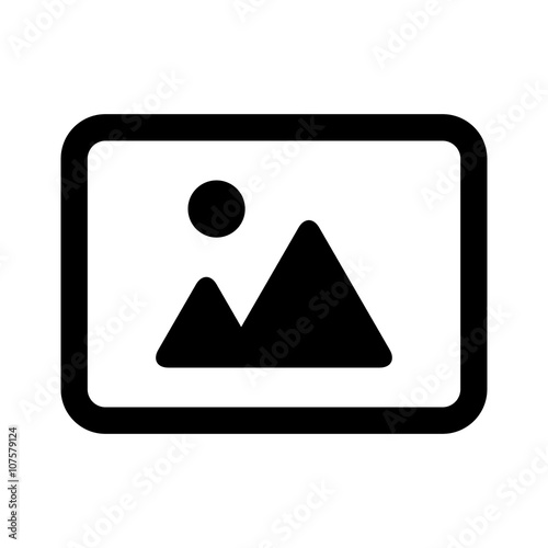 Landscape photo image or picture placeholder flat icon photo