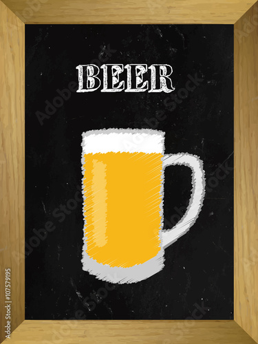 Beer List on a Chalkboard 1