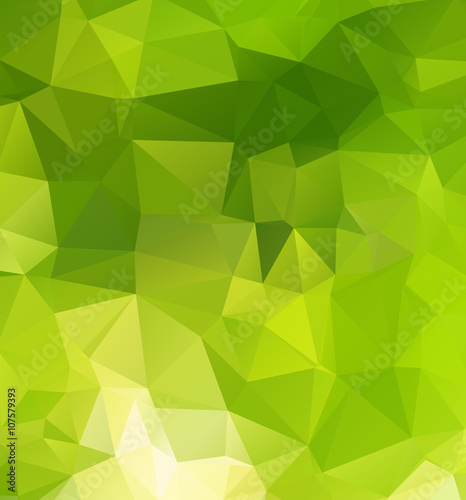 light green Polygonal Mosaic Background