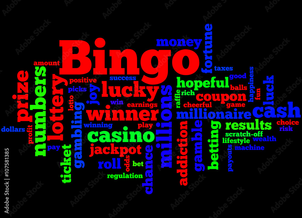 Bingo, word cloud concept 7