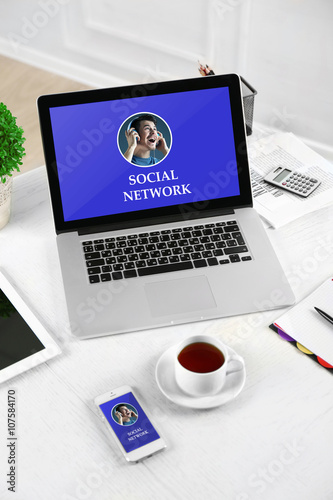 Gadgets with social network...