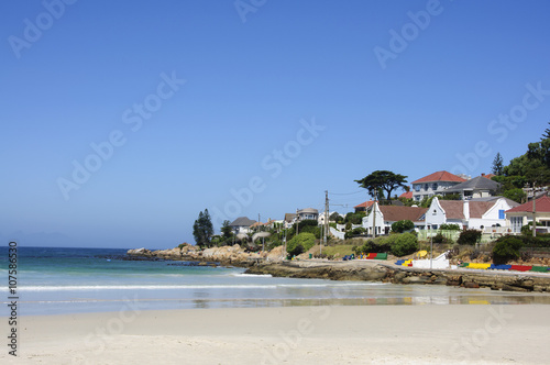 Beautiful island scenery and blue sky background