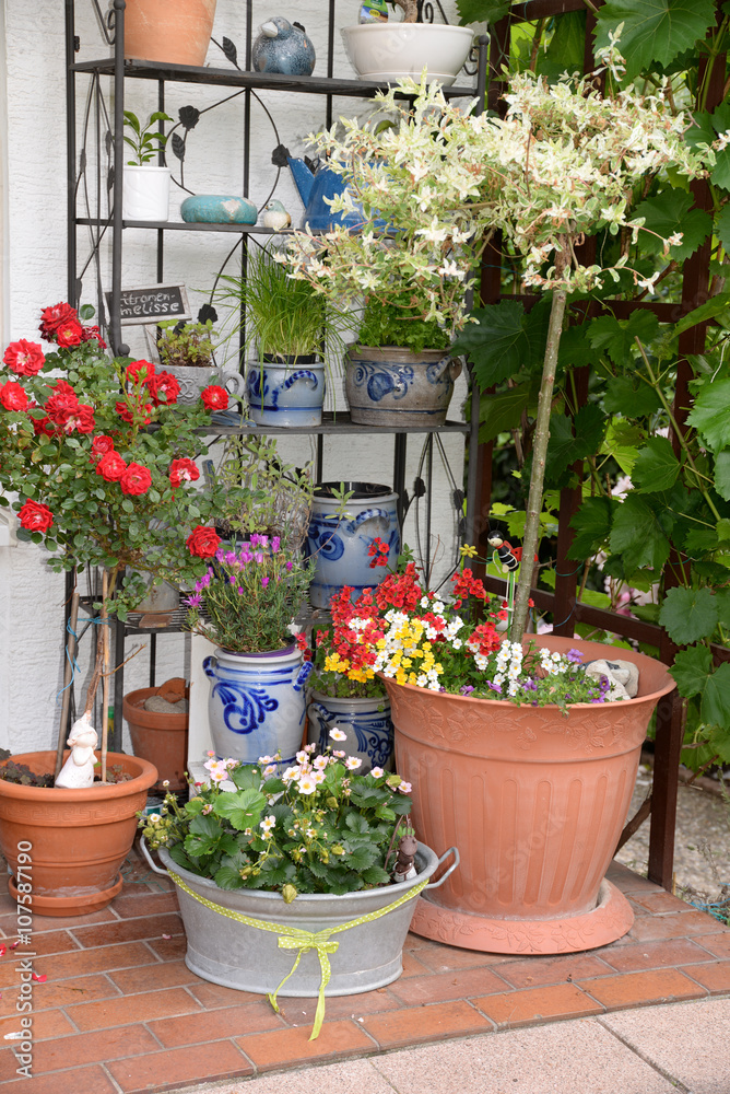 Naklejka premium Blumenschmuck