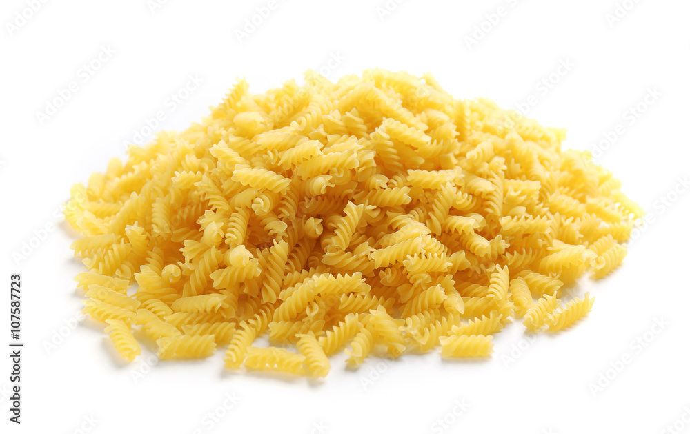 Pile of Italian dry pasta, close up Pile of Italian dry pasta, close up