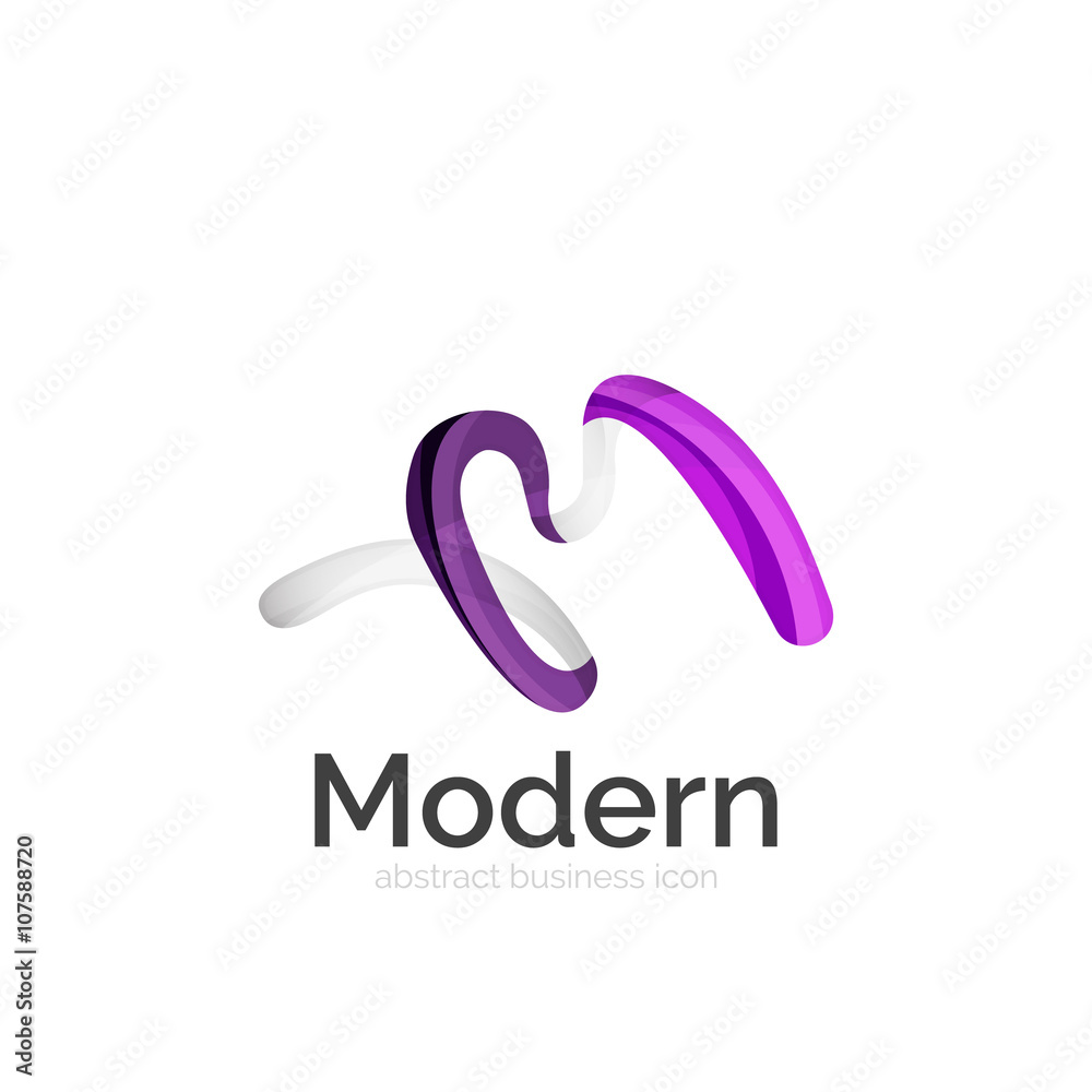 Vector ribbon logo Vector ribbon logo
