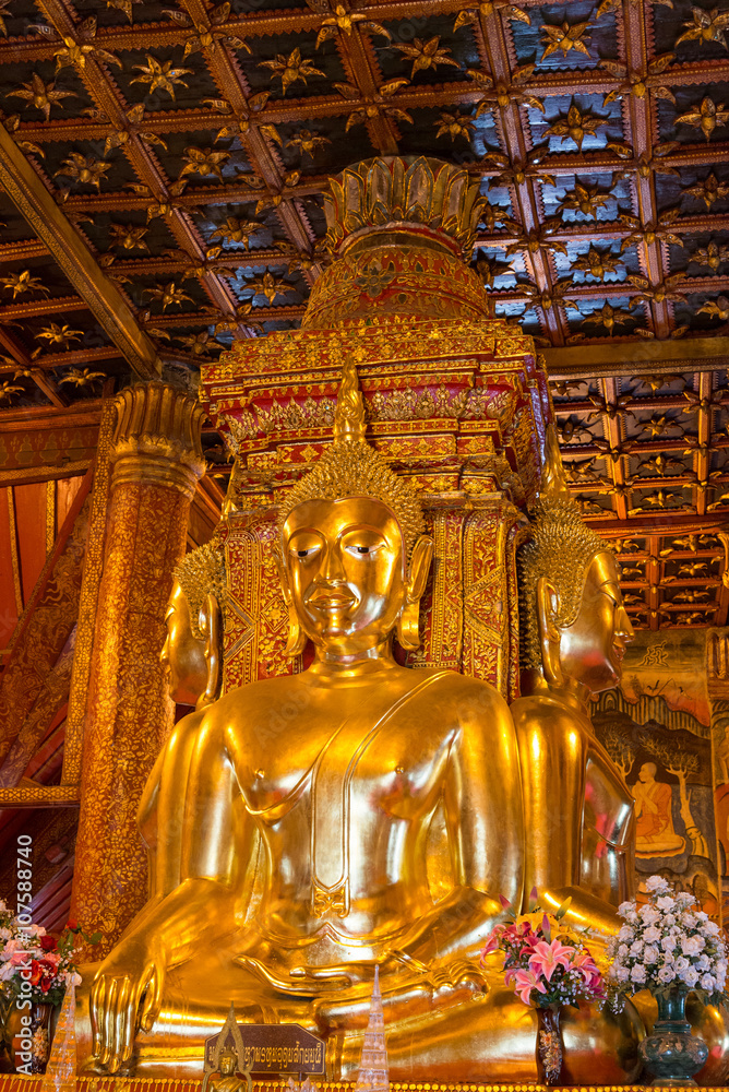 Buddha statue of Phumin temple ,Nan  ,Thailand
