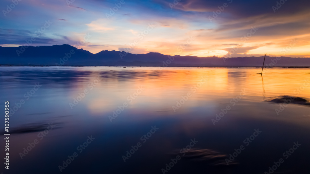 Lake in Thailand ,Motion blur