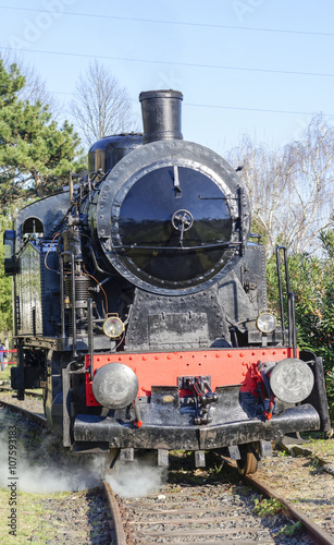 steamed train locomotive