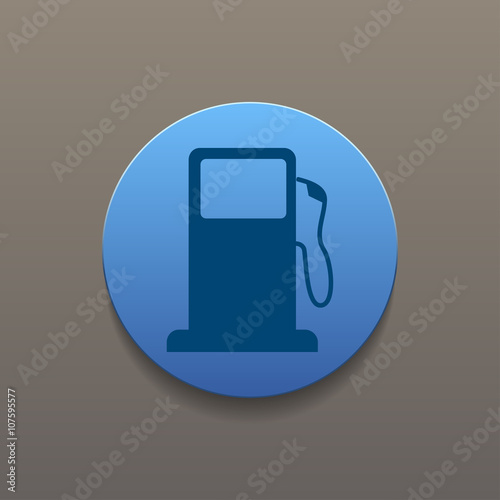 Gasoline pump nozzle sign. Gas station icon.