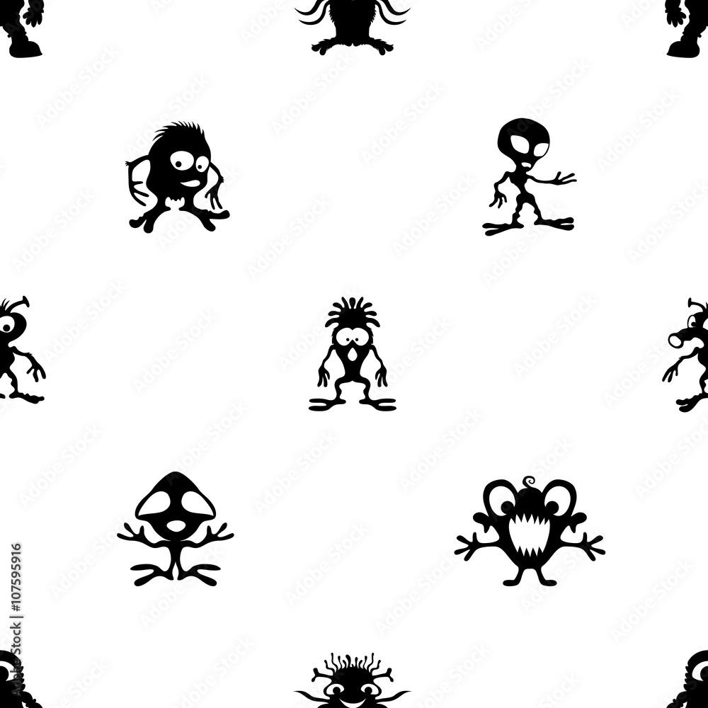 Cute monsters and aliens. Cute monsters and aliens.