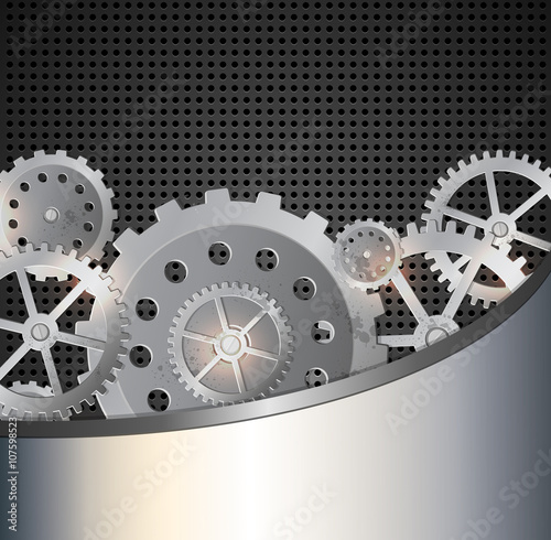 Abstract metallic industrial background