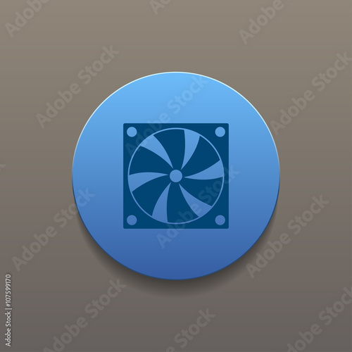 Computer cooling fan icon