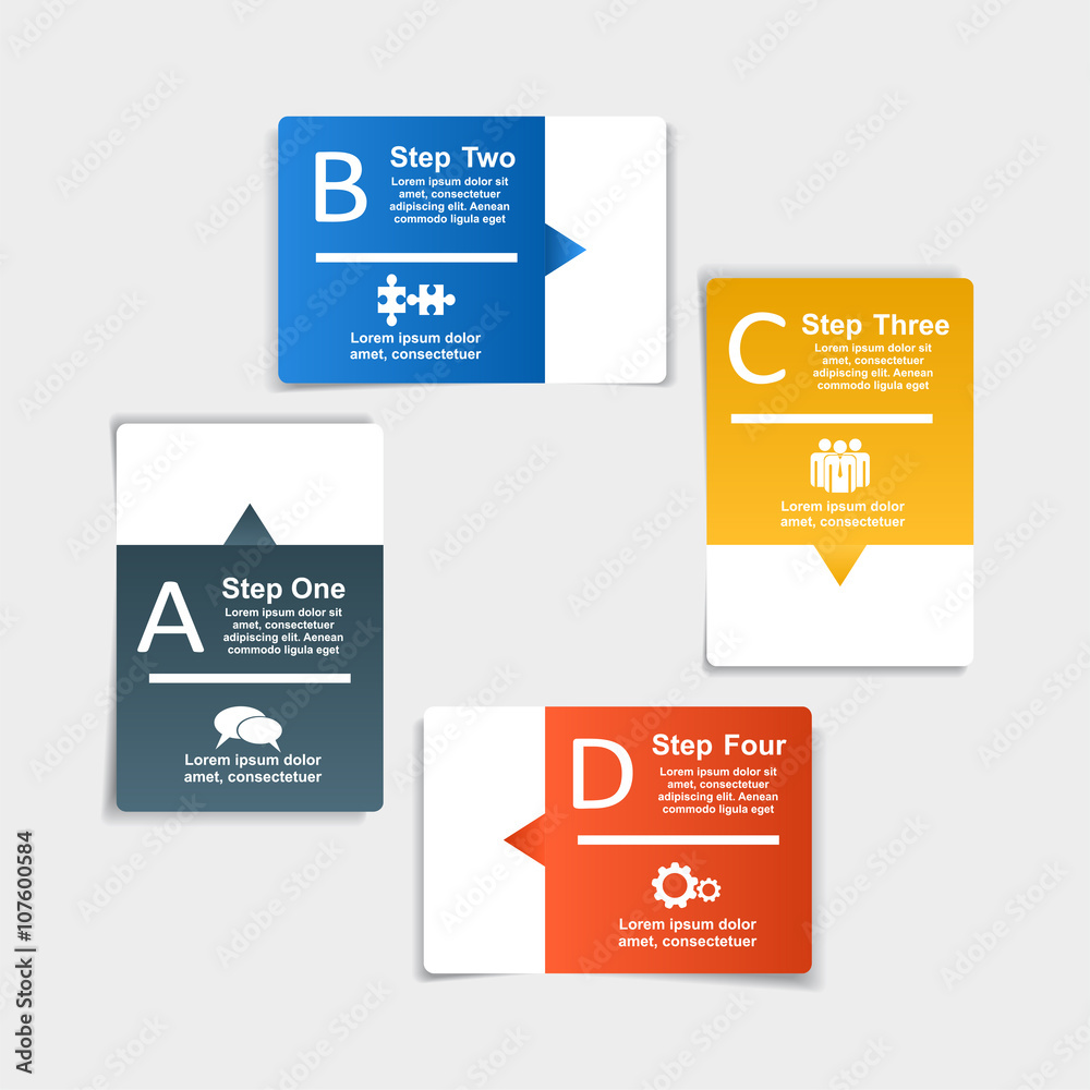Obraz premium Infographic design template. Vector illustration.