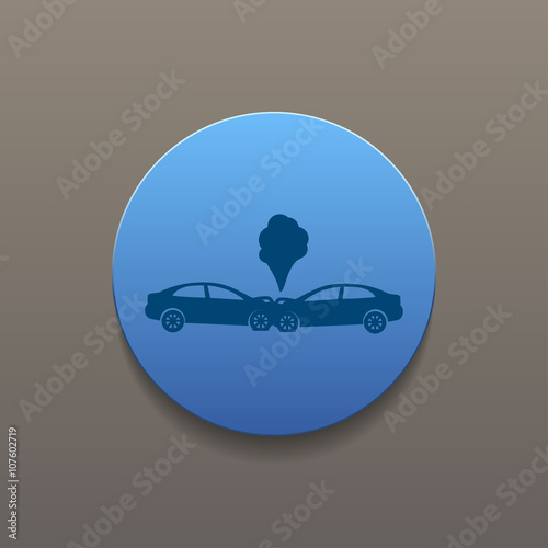 Car crash concept.