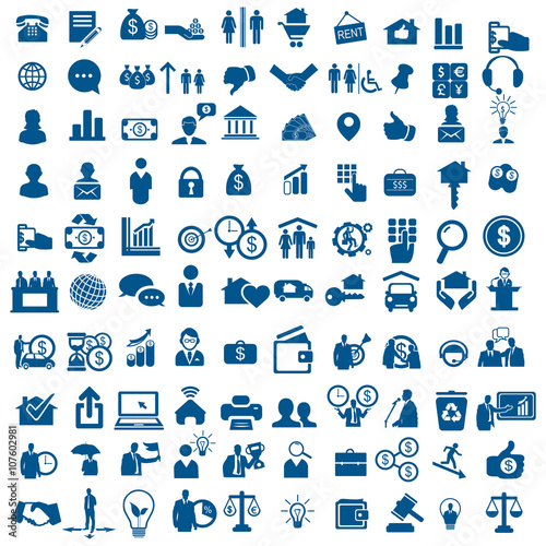 Set of business icons