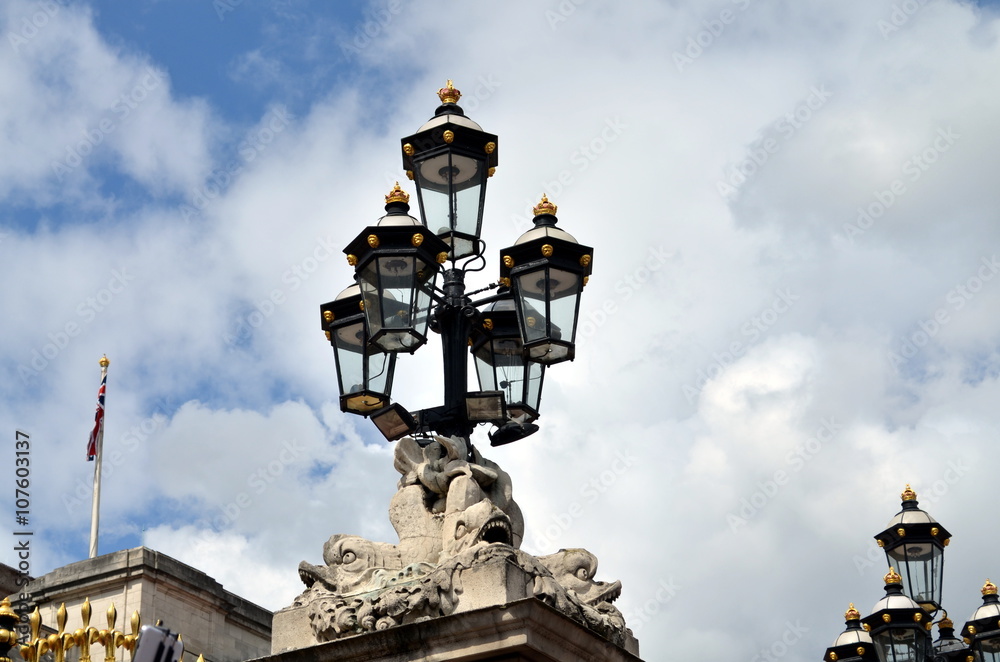 old historic lantern in london