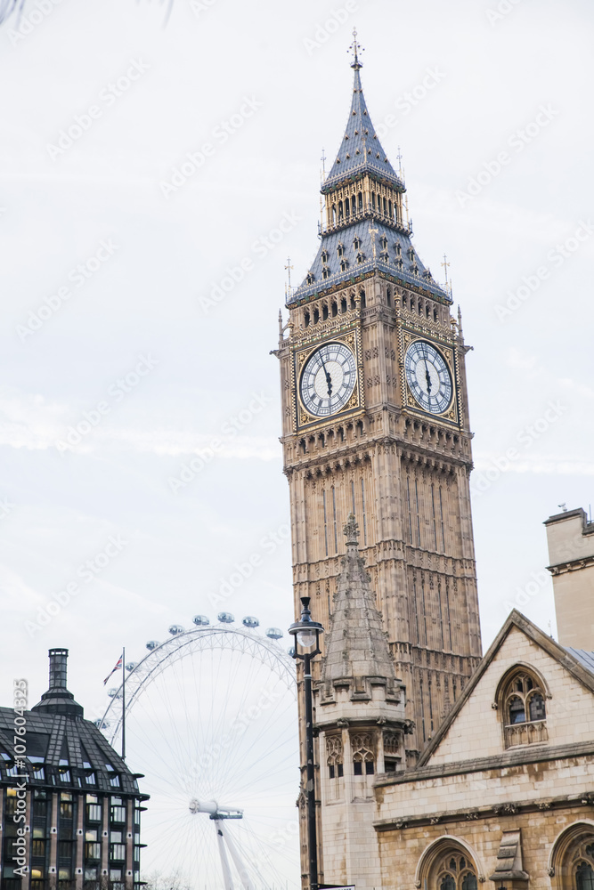 Obraz premium Big Ben London England street