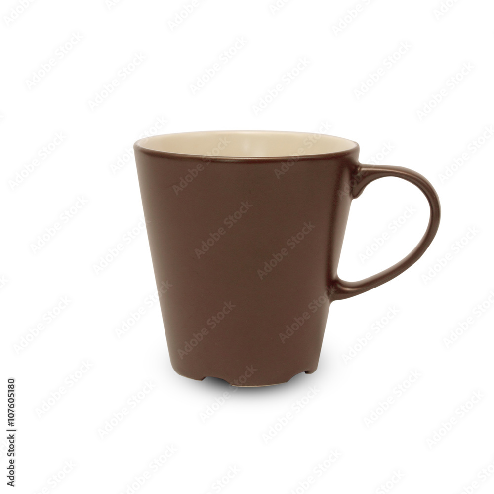 Ceramic coffee cup on a white background. Ceramic coffee cup on a white background.