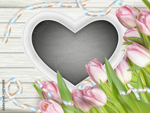 Heart shaped frame. EPS 10