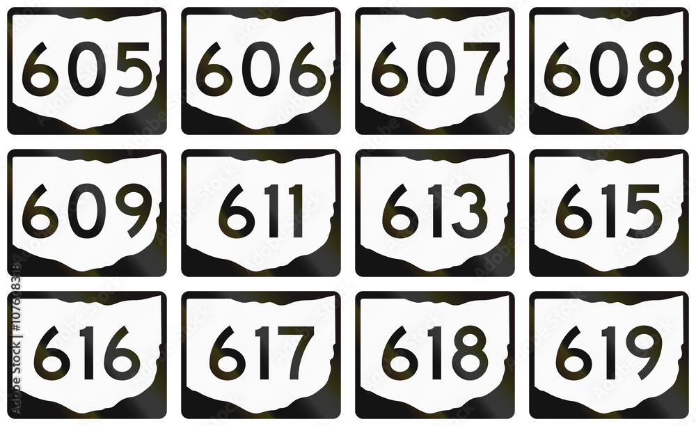Collection of Ohio Route shields used in the United States Collection of Ohio Route shields used in the United States
