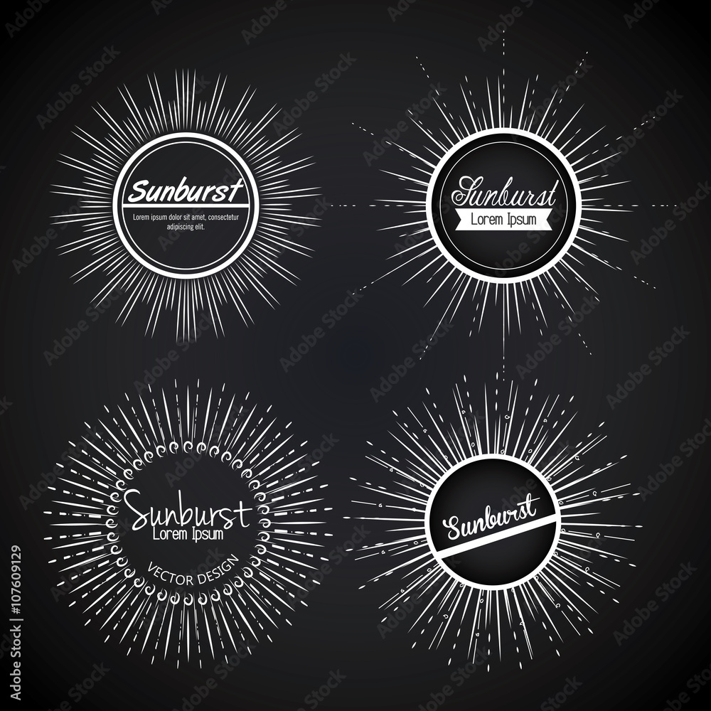 Fototapeta premium sunburst pattern design