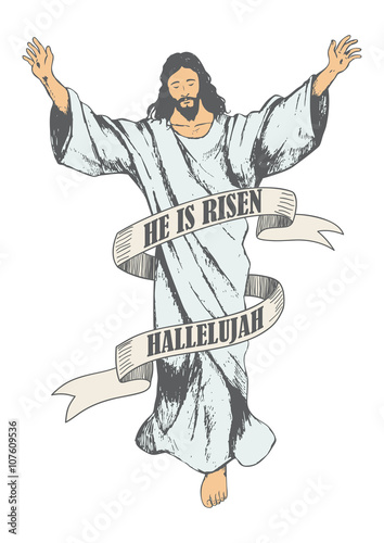 Ascension of Jesus Christ Sketch