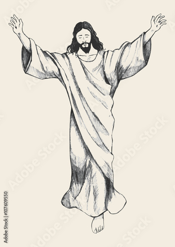 Ascension of Jesus Christ Sketch
