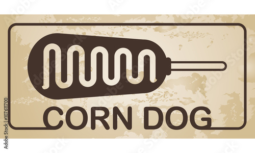 Corn Dog vector photo