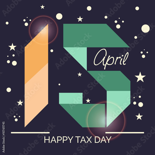 Happy Tax Day Background.