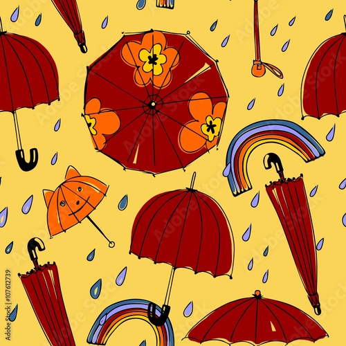 Паттерн "весенние зонтики" (spring umbrellas pattern)