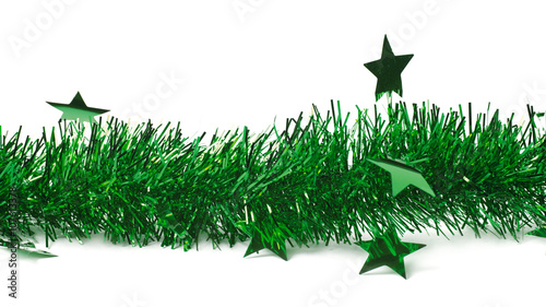 Line of a tinsel garland is...