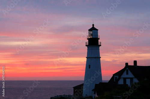 The Portland Head Light Under Sunrise Skies, Portland,Maine, USA