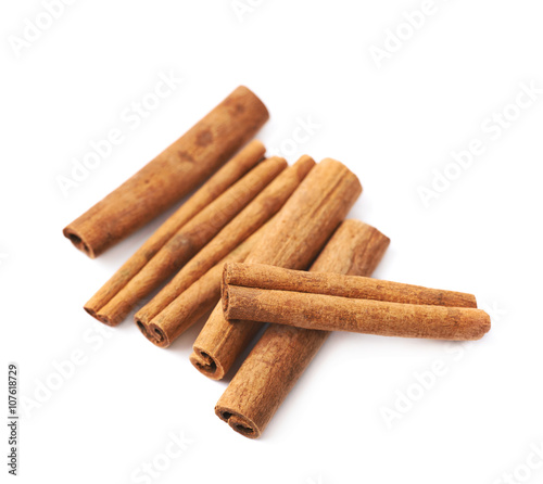 Cinnamon stick isolated