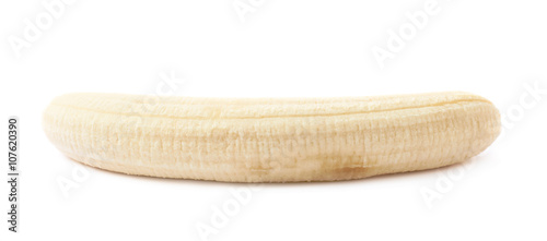 Peeled banana fruit isolated