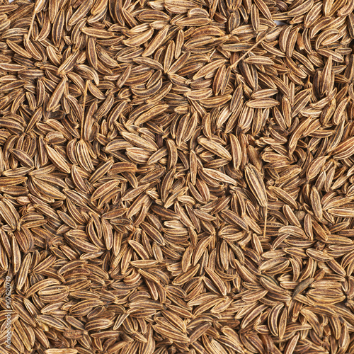 Surface covered with cumin seeds