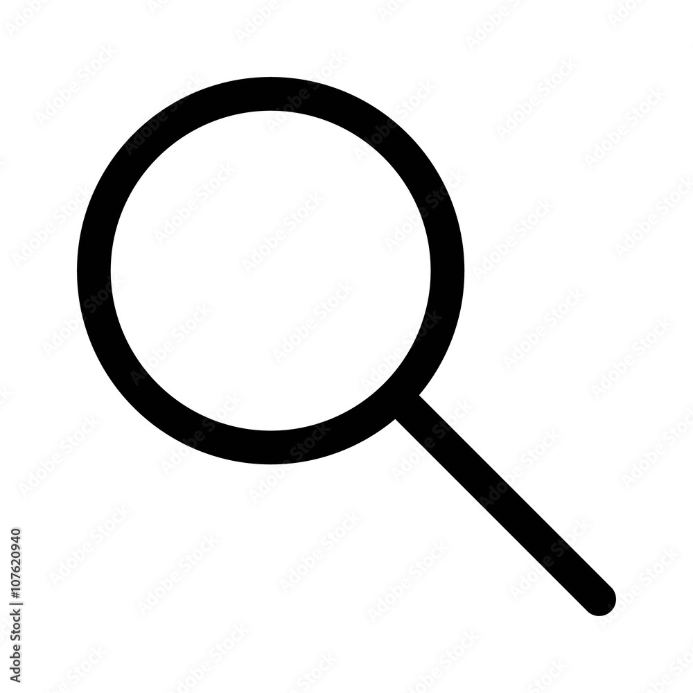 File search or people search magnifying glass line art icon for apps and websites File search or people search magnifying glass line art icon for apps and websites