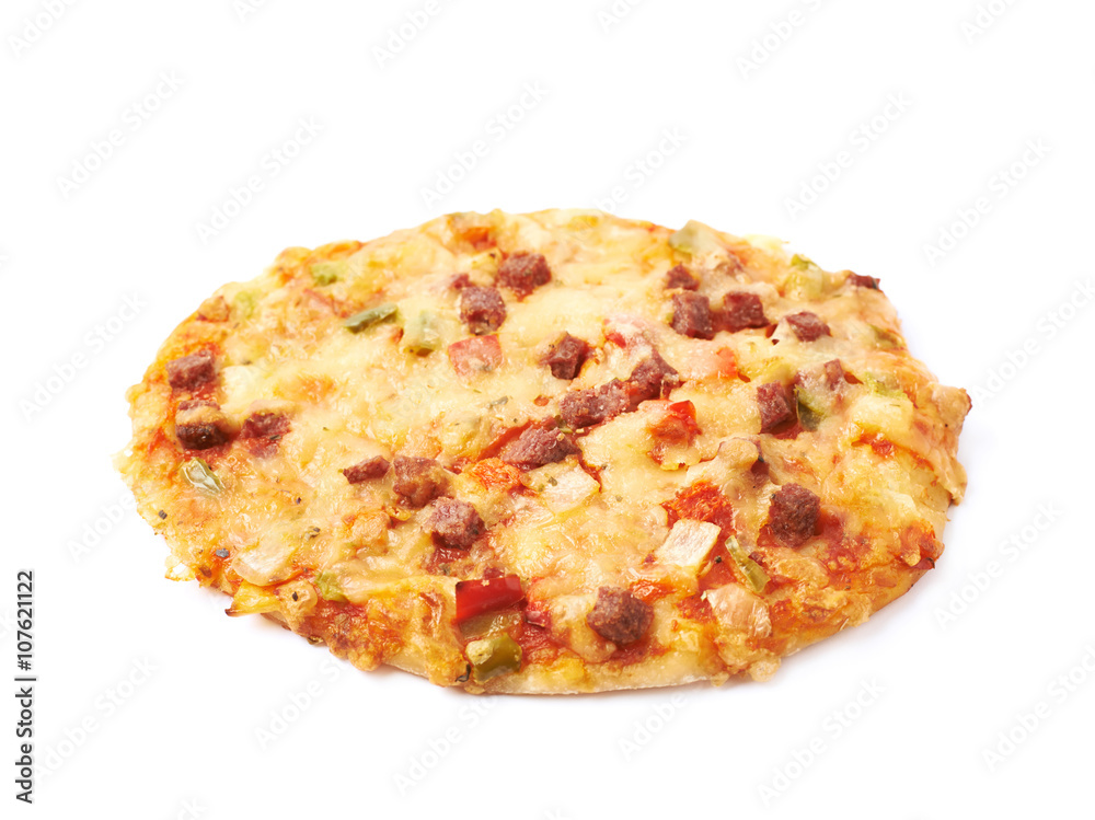 Mini pizza pastry isolated