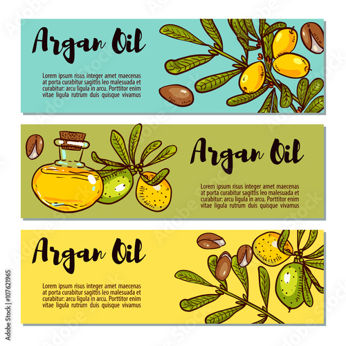 Set of eco flyers design layouts in natural colors.