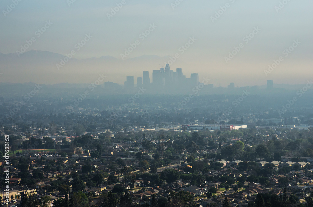 Obraz premium Los Angeles smog