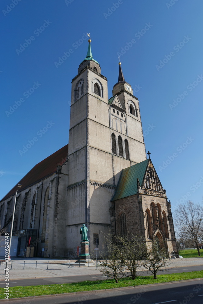 Fototapeta premium Church of Saint Jochannis, Jochanniskirche, Magdeburg, Germany